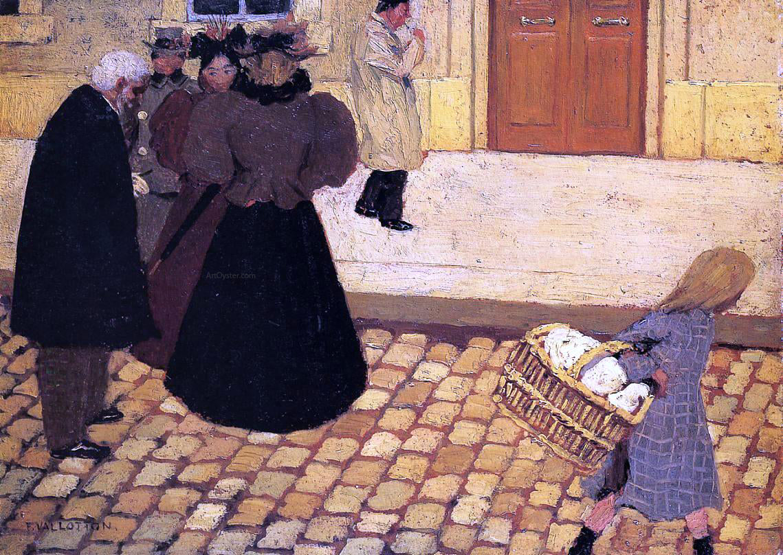 Felix Vallotton Street Scene - Hand Painted Oil Painting