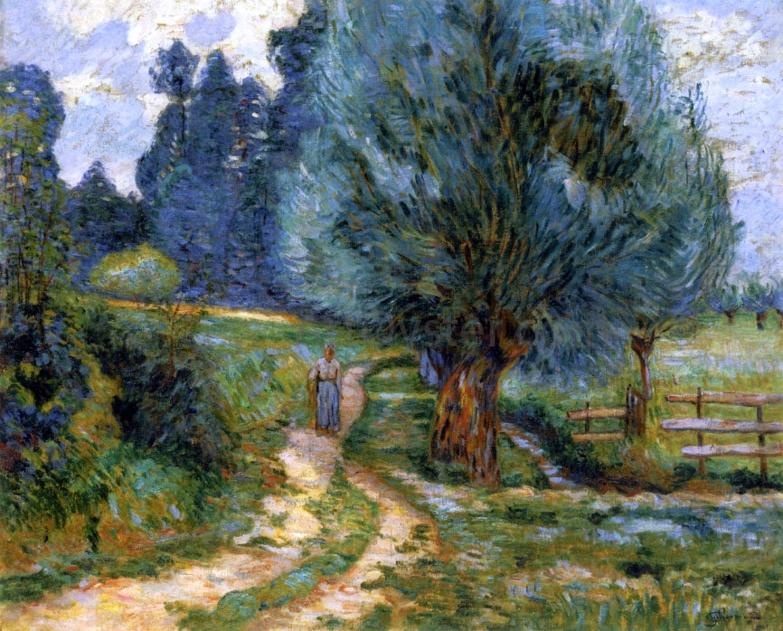 Armand Guillaumin Stroller on the Banks of the Orge - Hand Painted Oil Painting