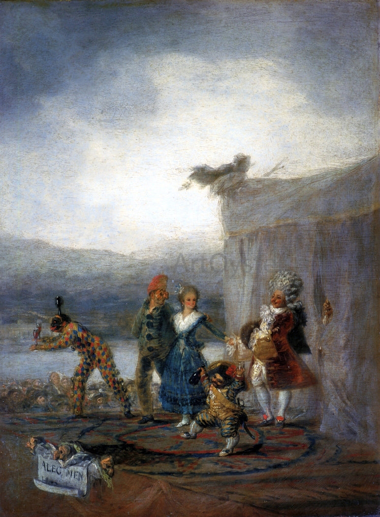 Francisco Jose de Goya Y Lucientes Strolling Players - Hand Painted Oil Painting