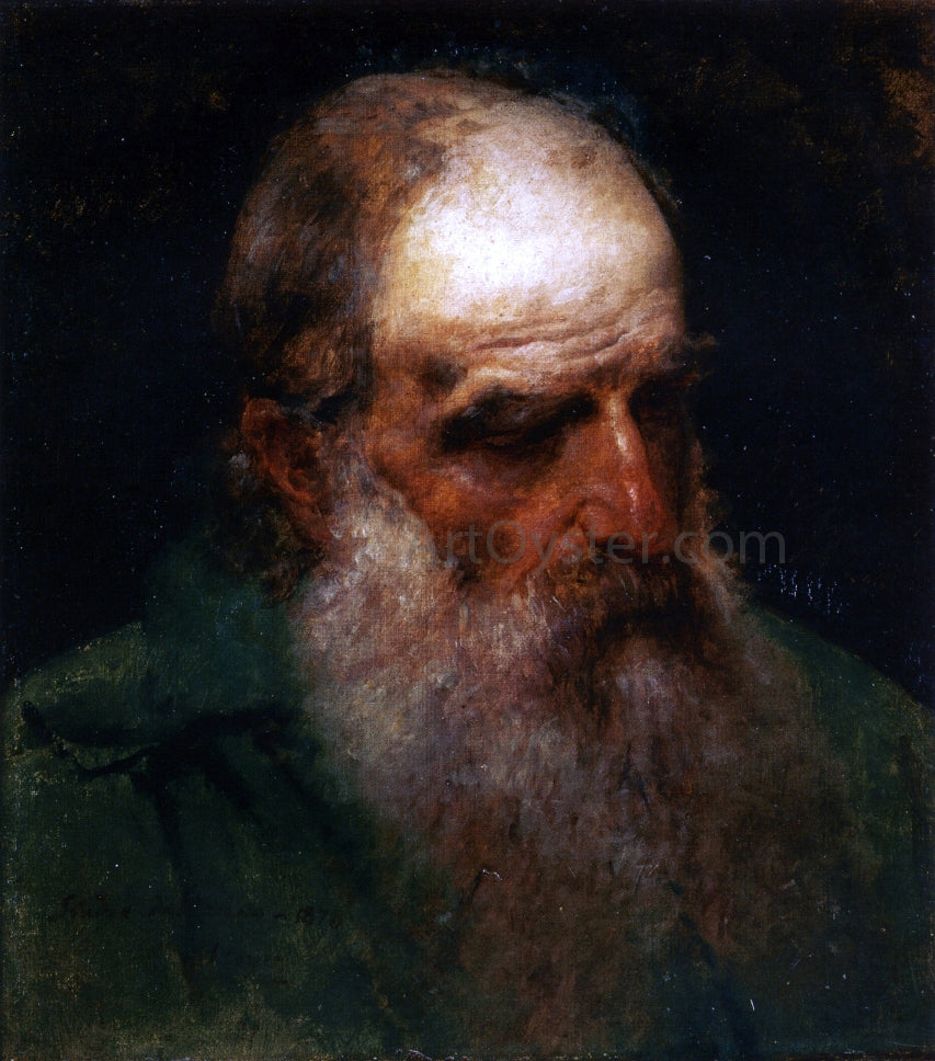  Francesco Hayez Studio dal Vero di testa di Vecchio (also known as Self Portrait) - Hand Painted Oil Painting