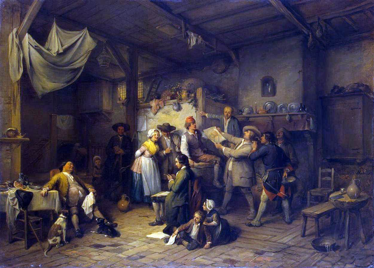 Jean-Baptiste Madou Study - Hand Painted Oil Painting