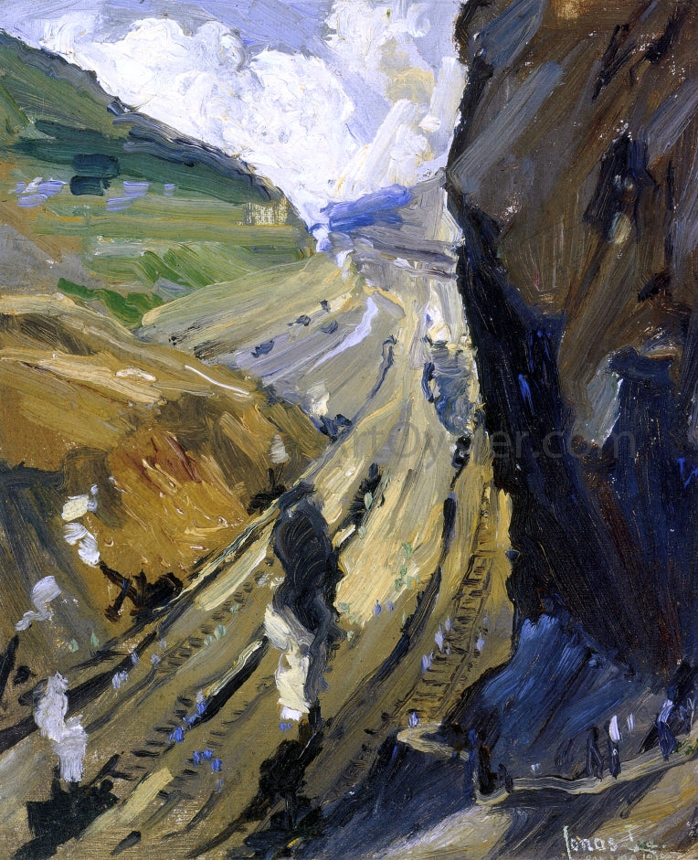 Jonas Lie Study for "The Conquerors" - Hand Painted Oil Painting