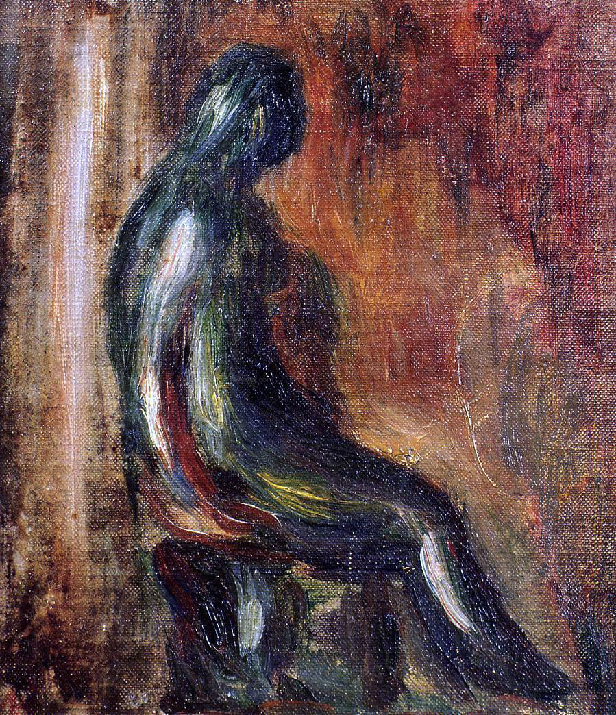 Pierre Auguste Renoir Study of a Statuette by Maillol - Hand Painted Oil Painting