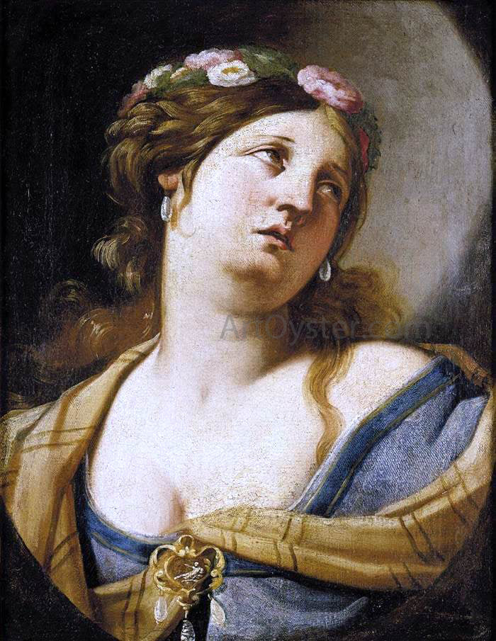 Luca Ferrari Study of a Woman - Hand Painted Oil Painting