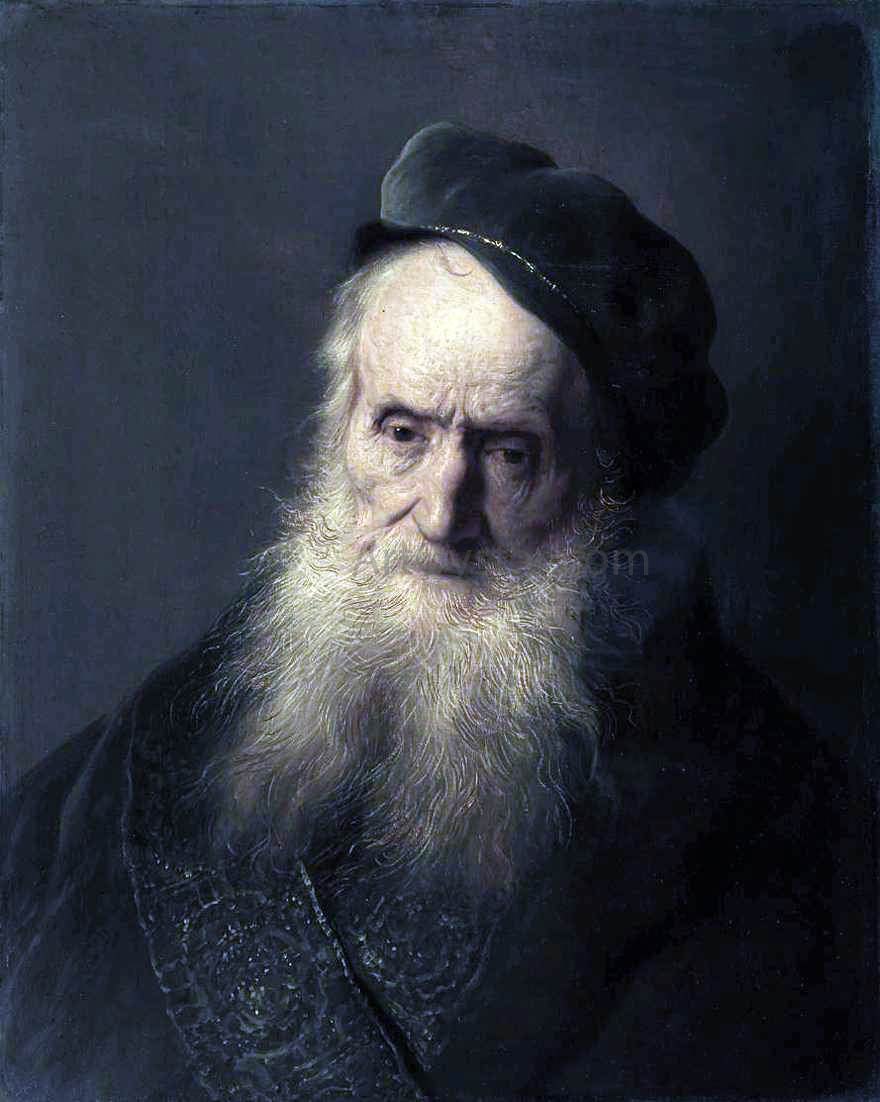 Jan Lievens Study of an Old Man - Hand Painted Oil Painting