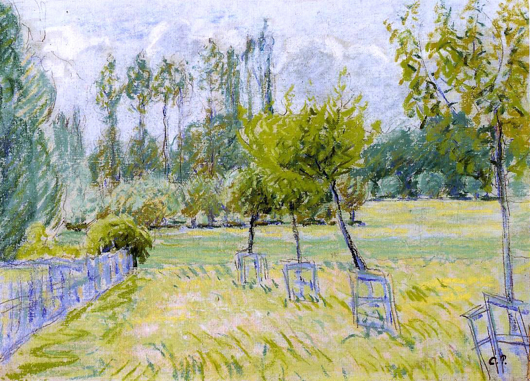Camille Pissarro Study of Apple Trees at Eragny - Hand Painted Oil Painting