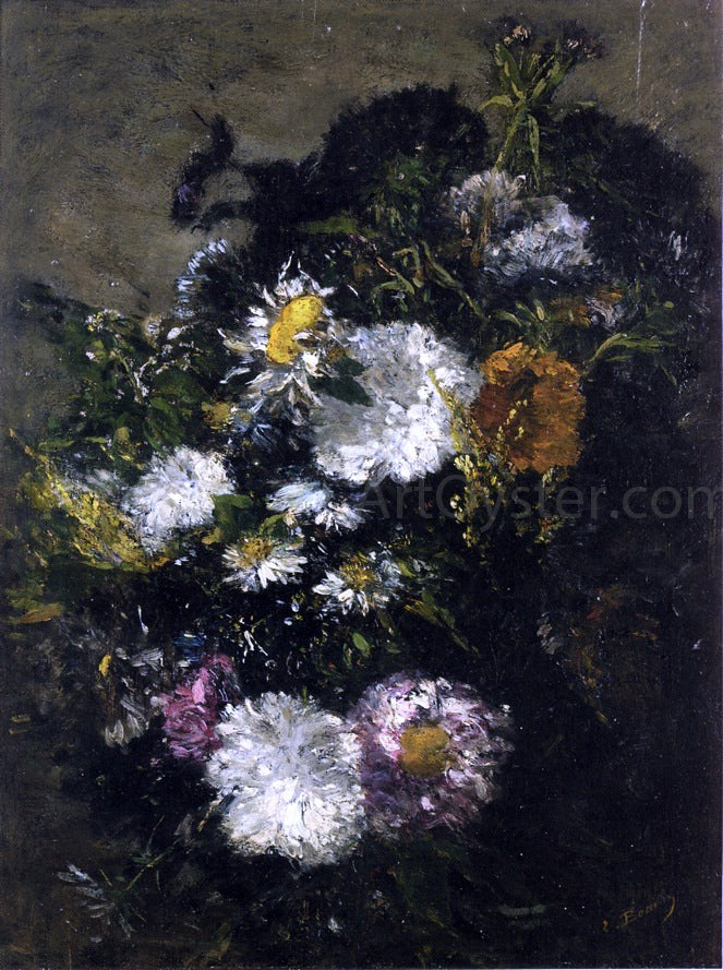  Eugene-Louis Boudin Study of Daises - Hand Painted Oil Painting