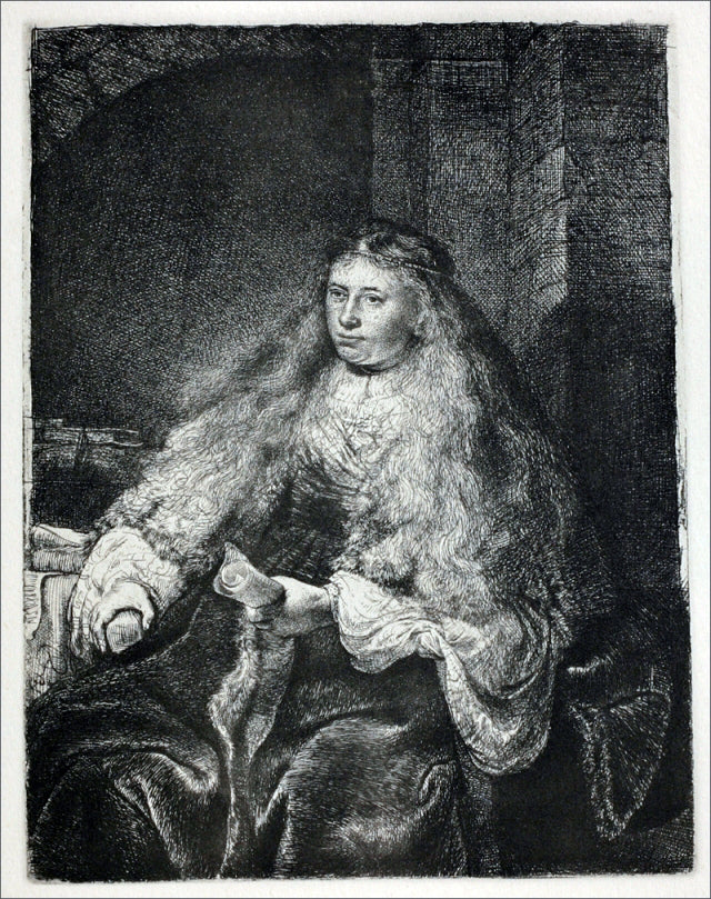 Rembrandt Van Rijn Study of Saskia; called the 'Great Jewish Bride' - Hand Painted Oil Painting