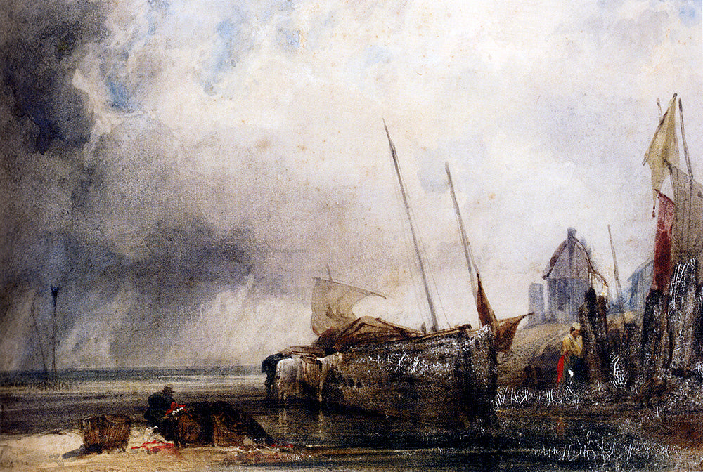 Thomas Shotter Boys St-Valery-Sur-Somme - Hand Painted Oil Painting