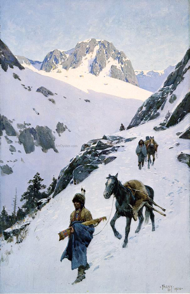 Henry F Farney Successful Hunt - Hand Painted Oil Painting