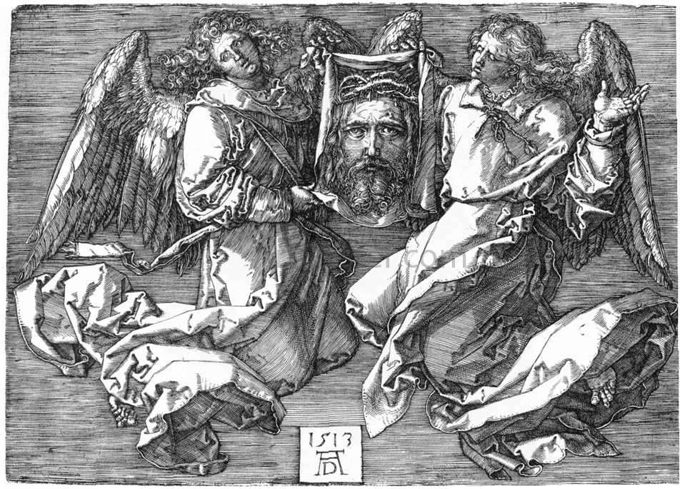 Albrecht Durer Sudarium Displayed by Two Angels - Hand Painted Oil Painting