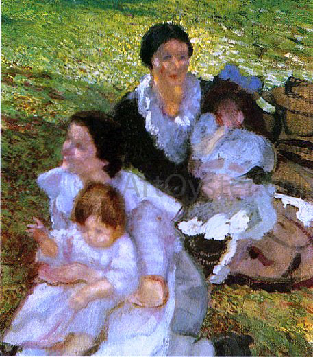 Armando Spadini Sul Prato - Hand Painted Oil Painting