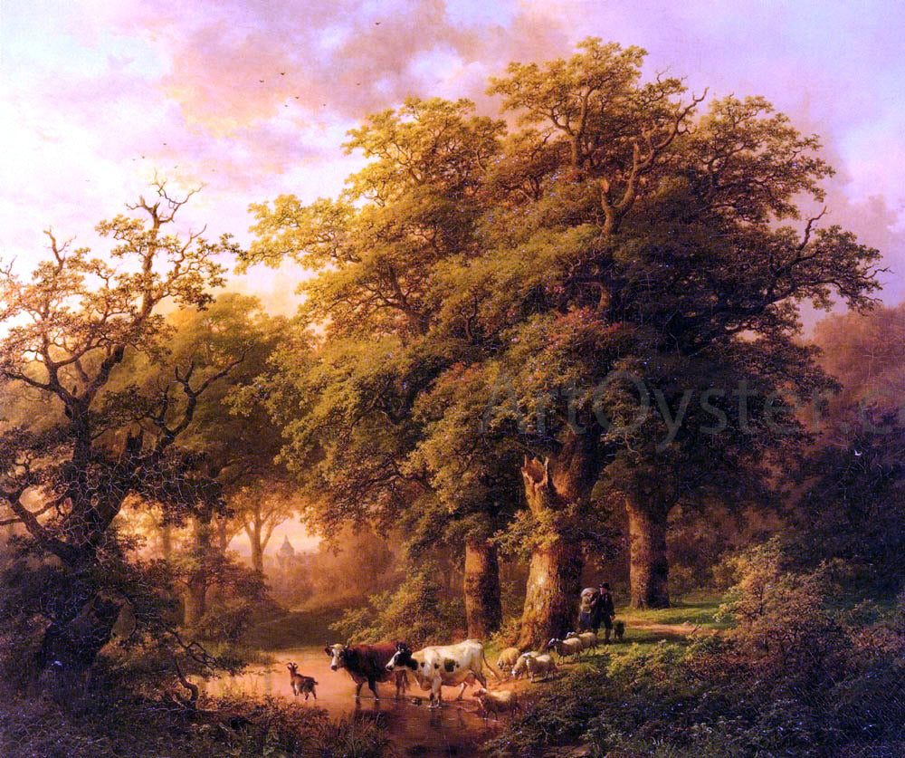 Johann Bernard Klombeck Summer - Hand Painted Oil Painting