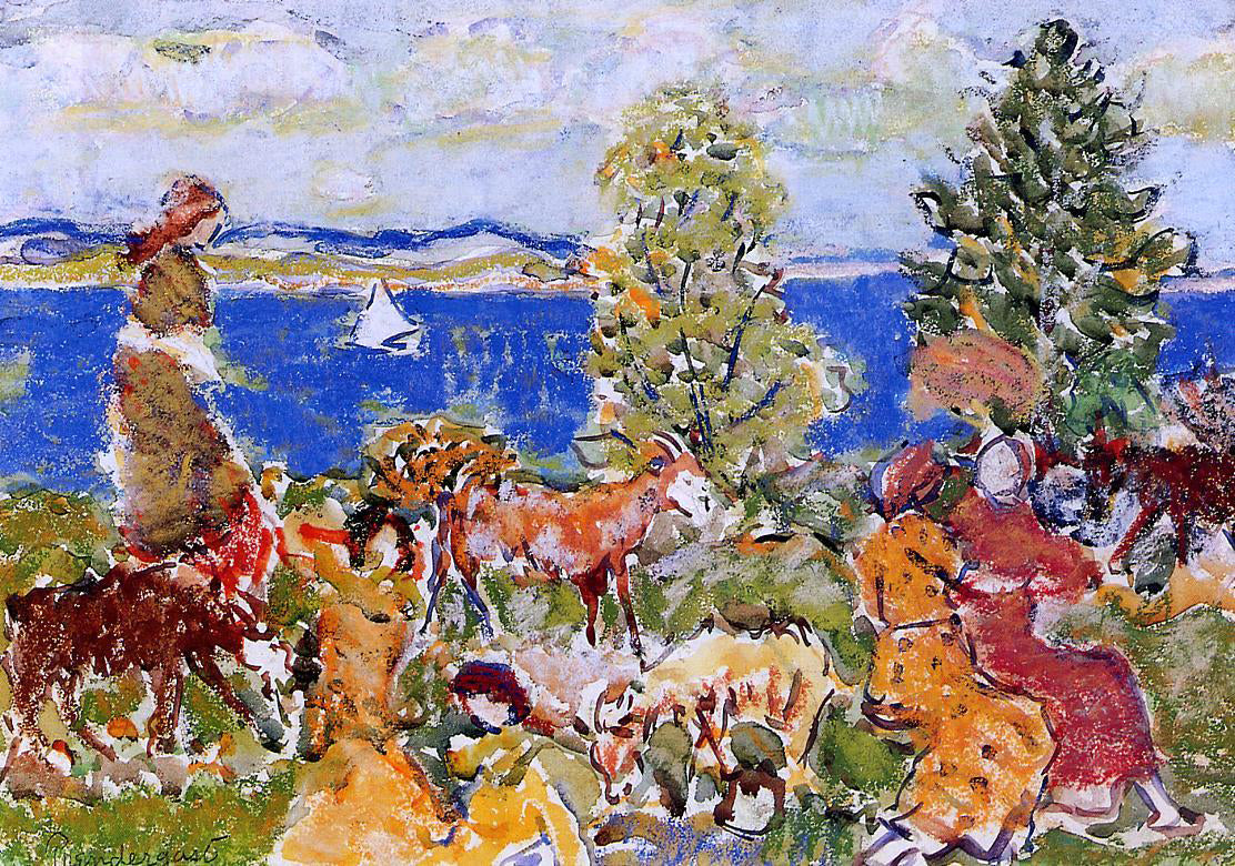 Maurice Prendergast Summer Afternoon - Hand Painted Oil Painting