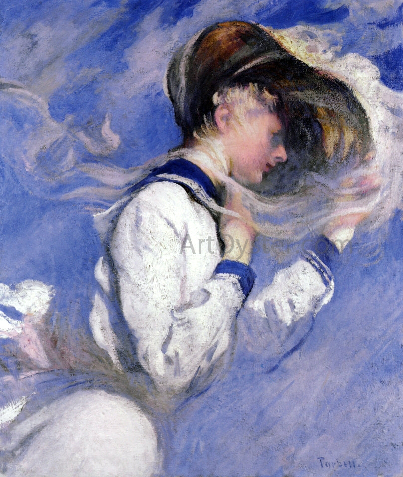 Edmund Tarbell Summer Breeze - Hand Painted Oil Painting