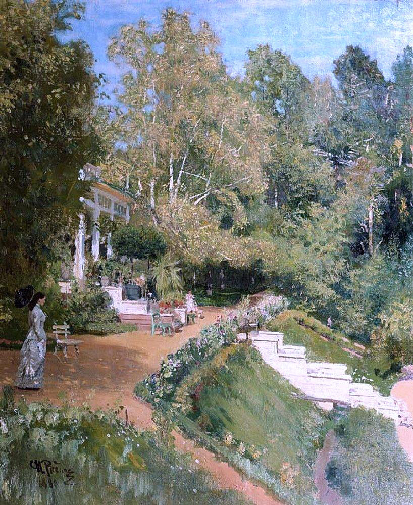 Ilia Efimovich Repin Summer Day in Abramtsevo - Hand Painted Oil Painting