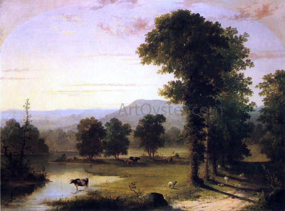 George Henry Durrie Summer Day on the River - Hand Painted Oil Painting