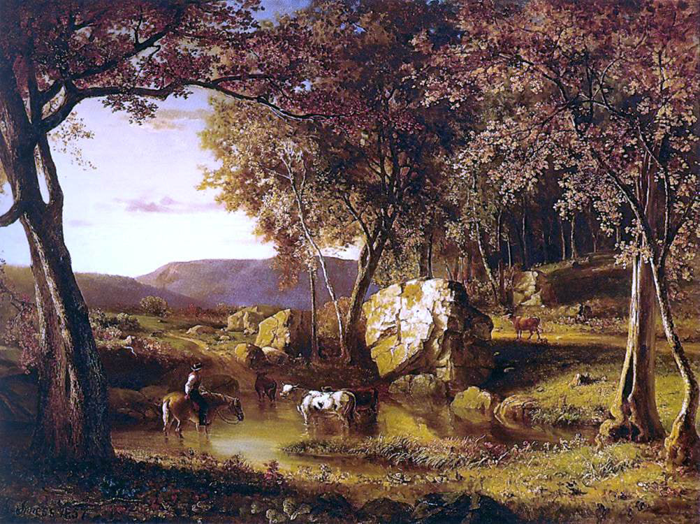 George Inness Summer Days - Hand Painted Oil Painting