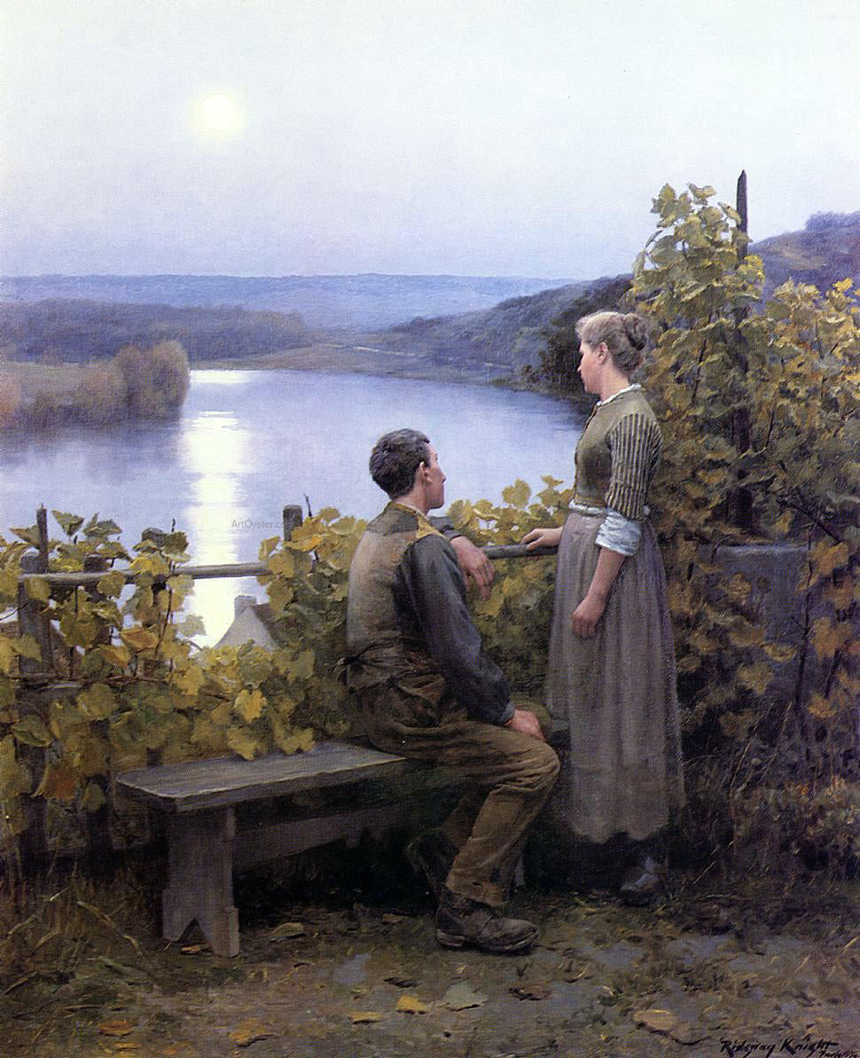 Daniel Ridgway Knight Summer Evening - Hand Painted Oil Painting