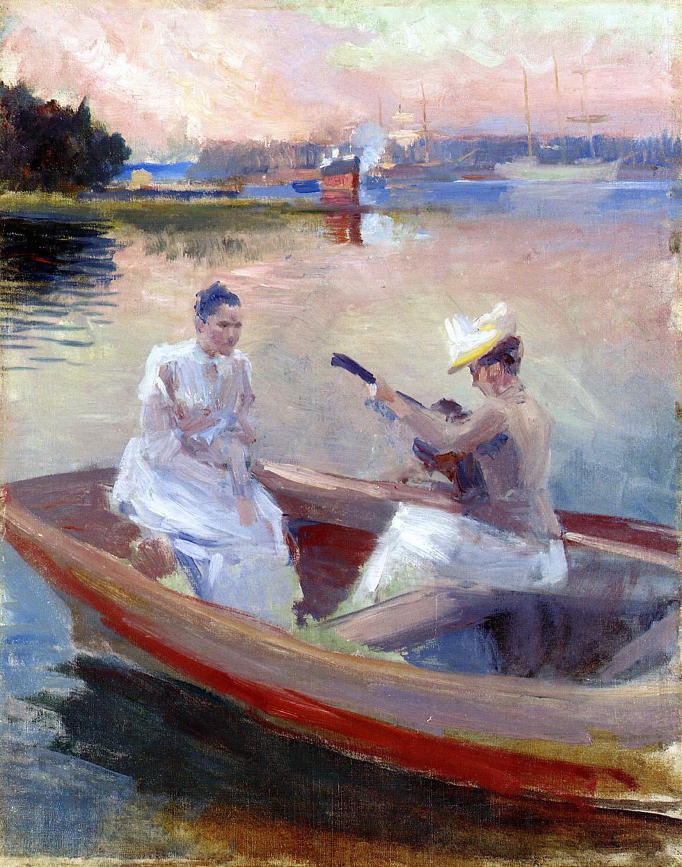 Albert Edelfelt Summer Evening, Haiko Bight Outside Porvoo - Hand Painted Oil Painting