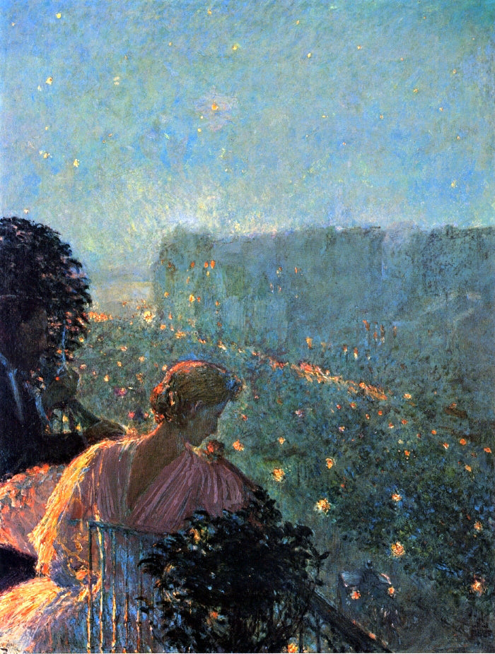  Frederick Childe Hassam Summer Evening, Paris - Hand Painted Oil Painting