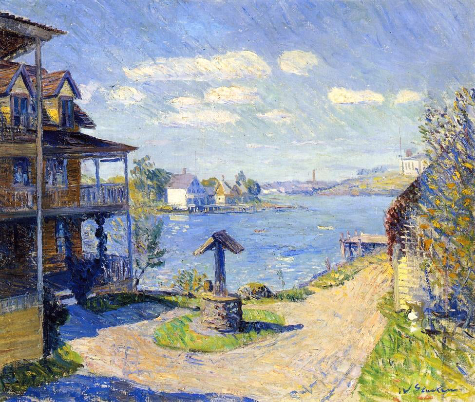 William James Glackens Summer Hotel - Hand Painted Oil Painting