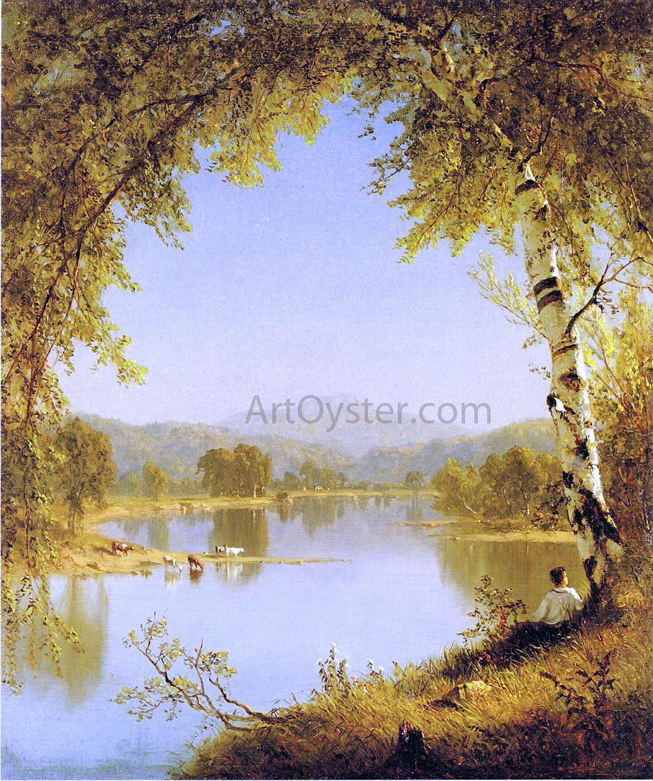  Sanford Robinson Gifford Summer Idyll - Hand Painted Oil Painting