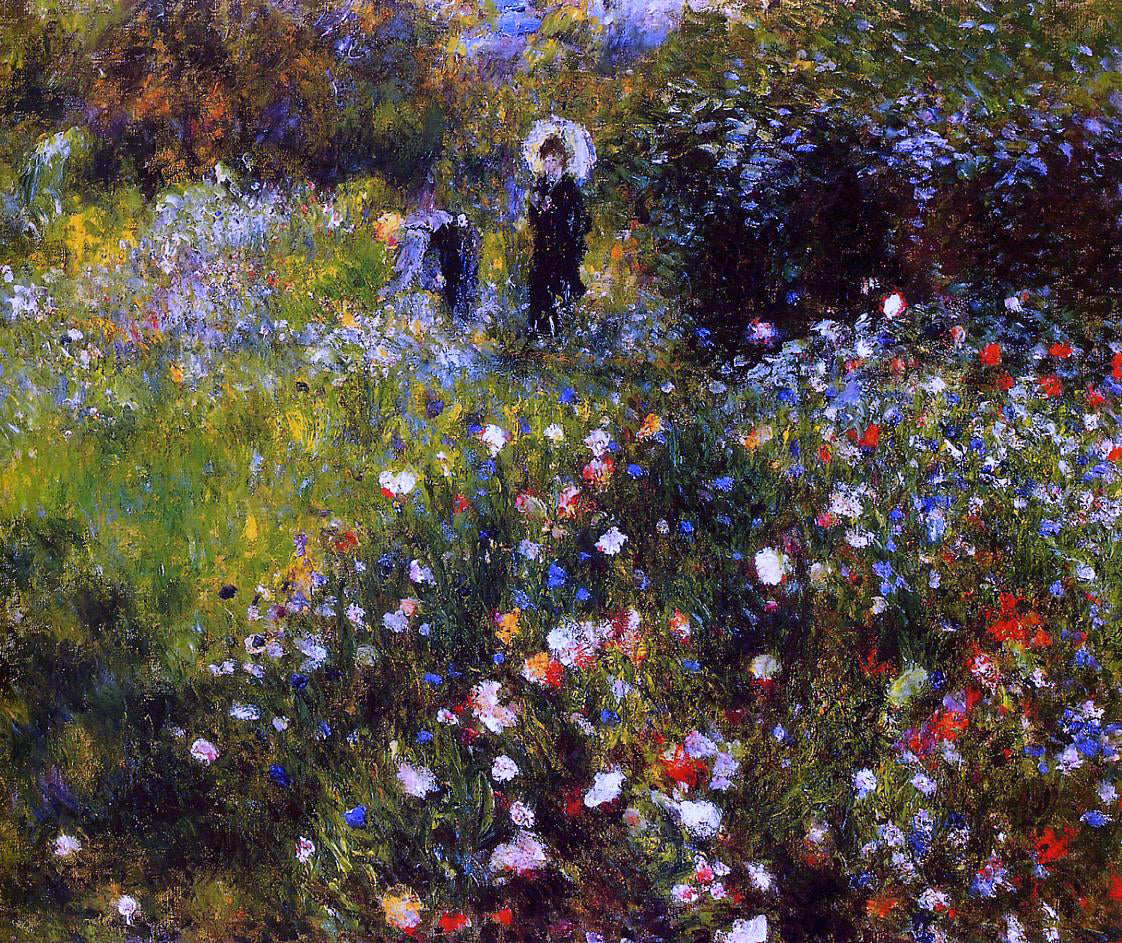 Pierre Auguste Renoir A Summer Landscape (also known as Woman with a Parasol in a Garden) - Hand Painted Oil Painting