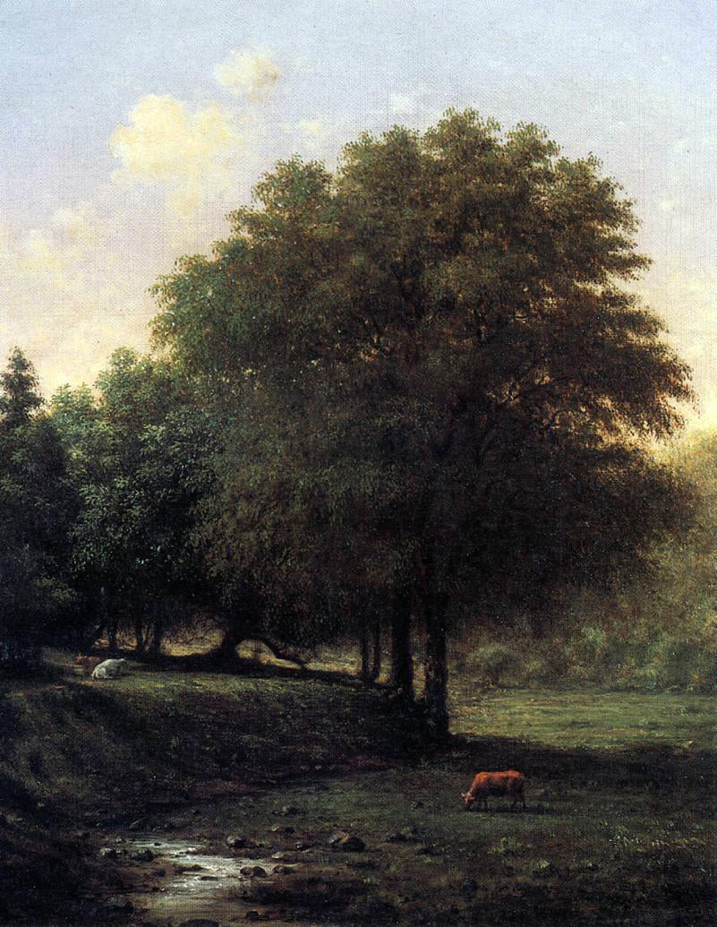 Martin Johnson Heade Summer Landscape With Cattle - Hand Painted Oil Painting