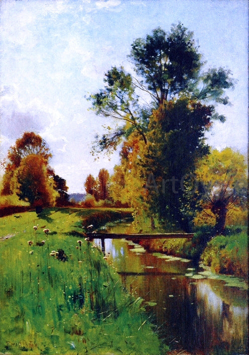  Ernest Parton Summer Reflections - Hand Painted Oil Painting