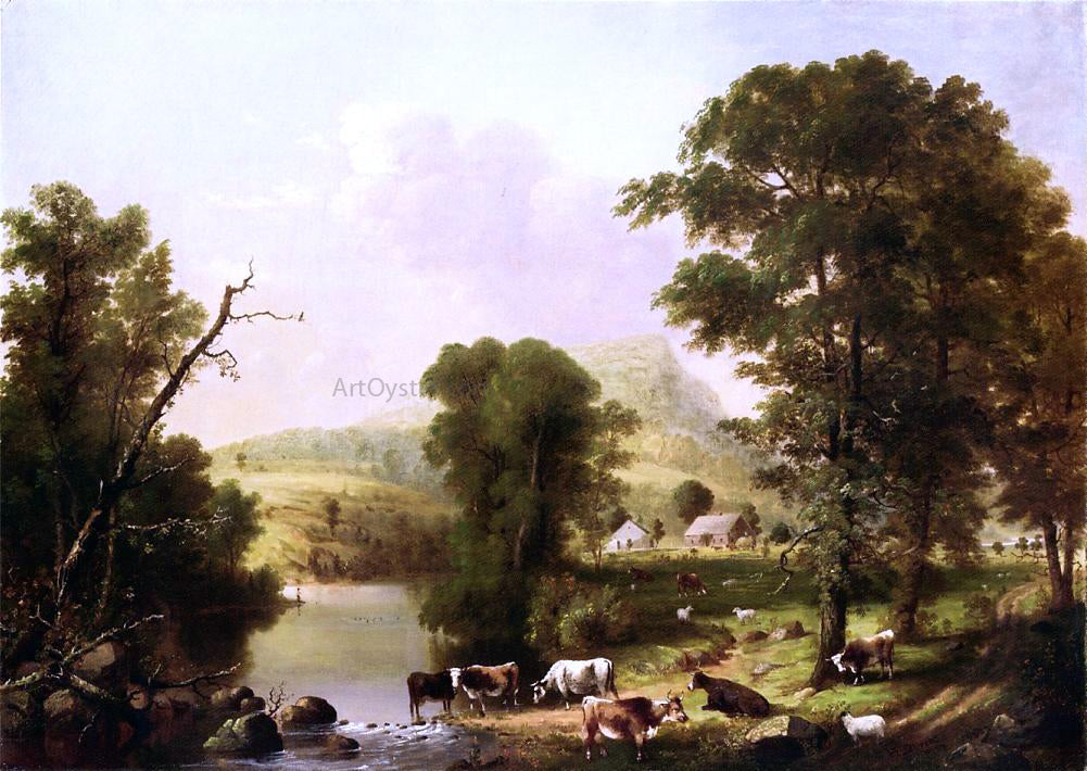  George Henry Durrie Summer Scene - Hand Painted Oil Painting