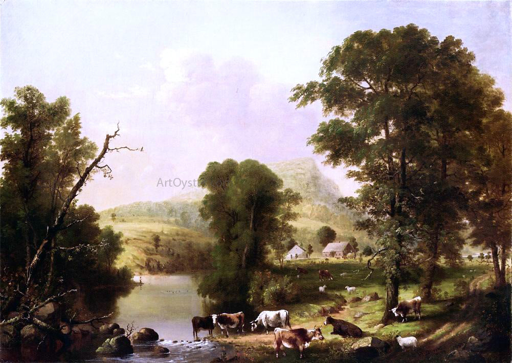 George Henry Durrie Summer Scene - Hand Painted Oil Painting