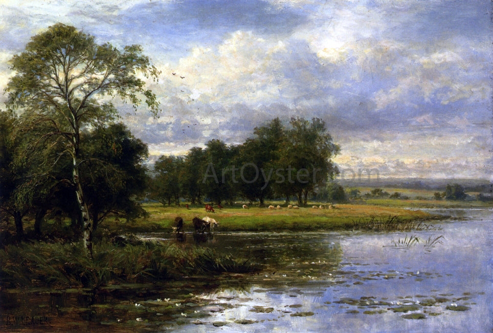 Benjamin Williams Leader Summer Time on the Thames - Hand Painted Oil Painting