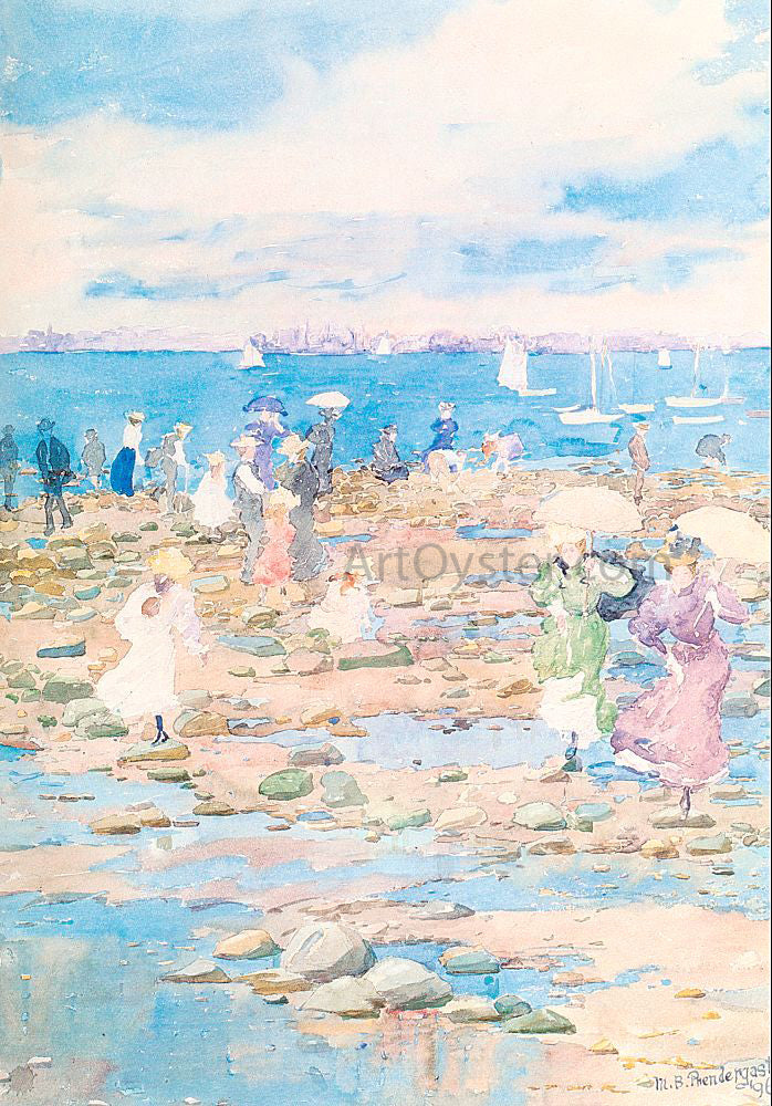 Maurice Prendergast Summer Visitors - Hand Painted Oil Painting