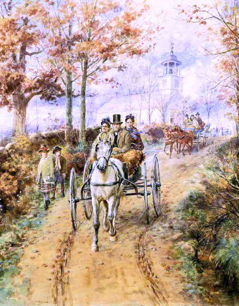 Edward Lamson Henry Sunday Morning - Hand Painted Oil Painting