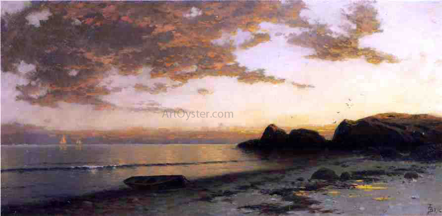 Alfred Thompson Bricher Sundown, Seconnett - Hand Painted Oil Painting