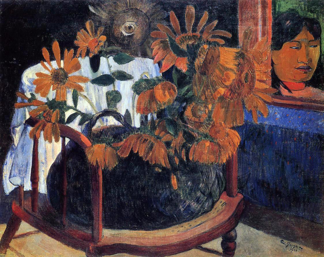Paul Gauguin Sunflowers - Hand Painted Oil Painting