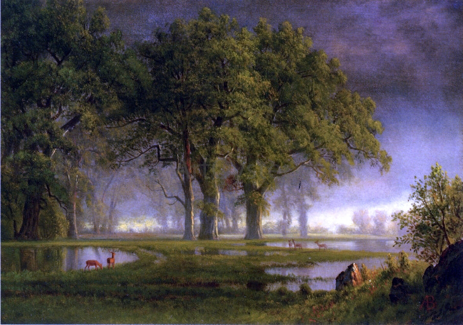 Albert Bierstadt Sunglow - Hand Painted Oil Painting