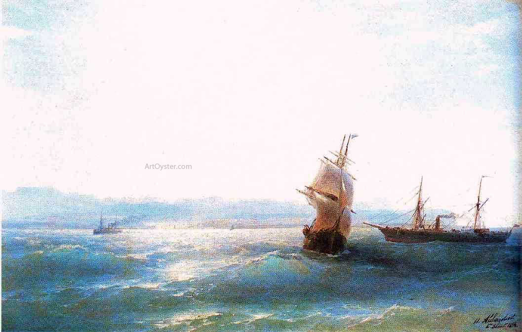 Ivan Constantinovich Aivazovsky Sunny day - Hand Painted Oil Painting
