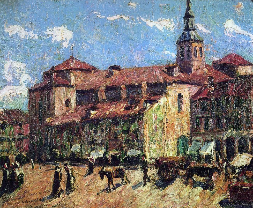 Ernest Lawson Sunny Day - Segovia - Hand Painted Oil Painting