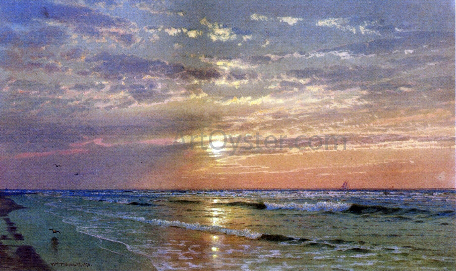 William Trost Richards Sunrise, Atlantic City - Hand Painted Oil Painting