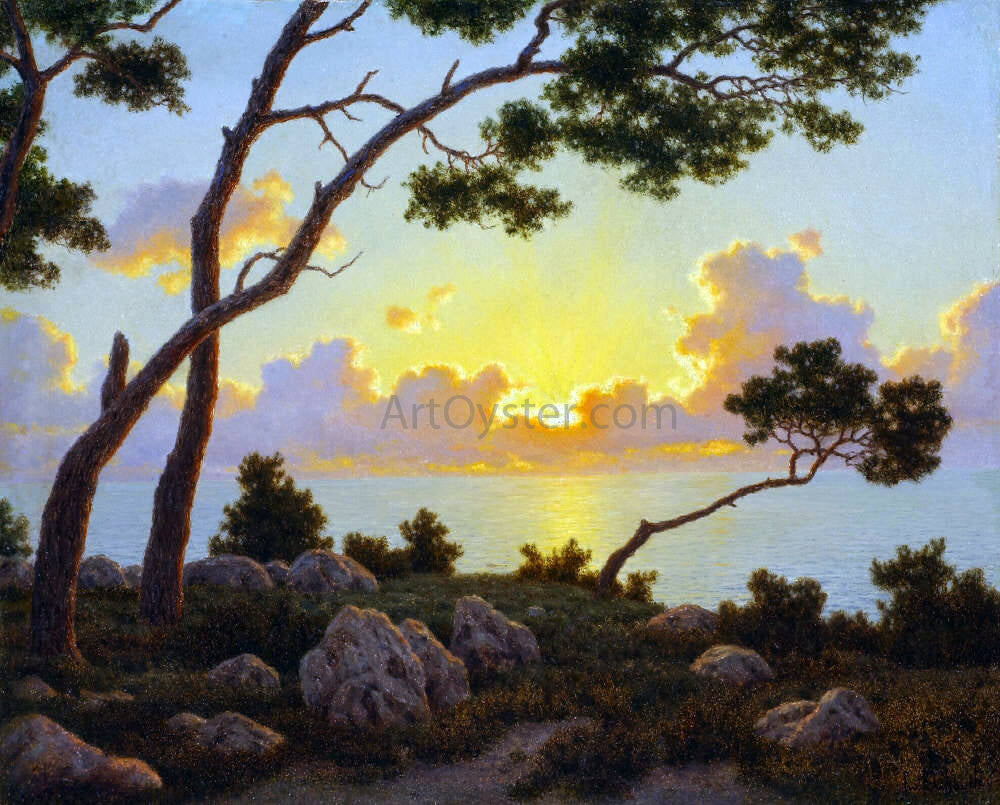 Ivan Fedorovich Choultse Sunrise, Capri - Hand Painted Oil Painting