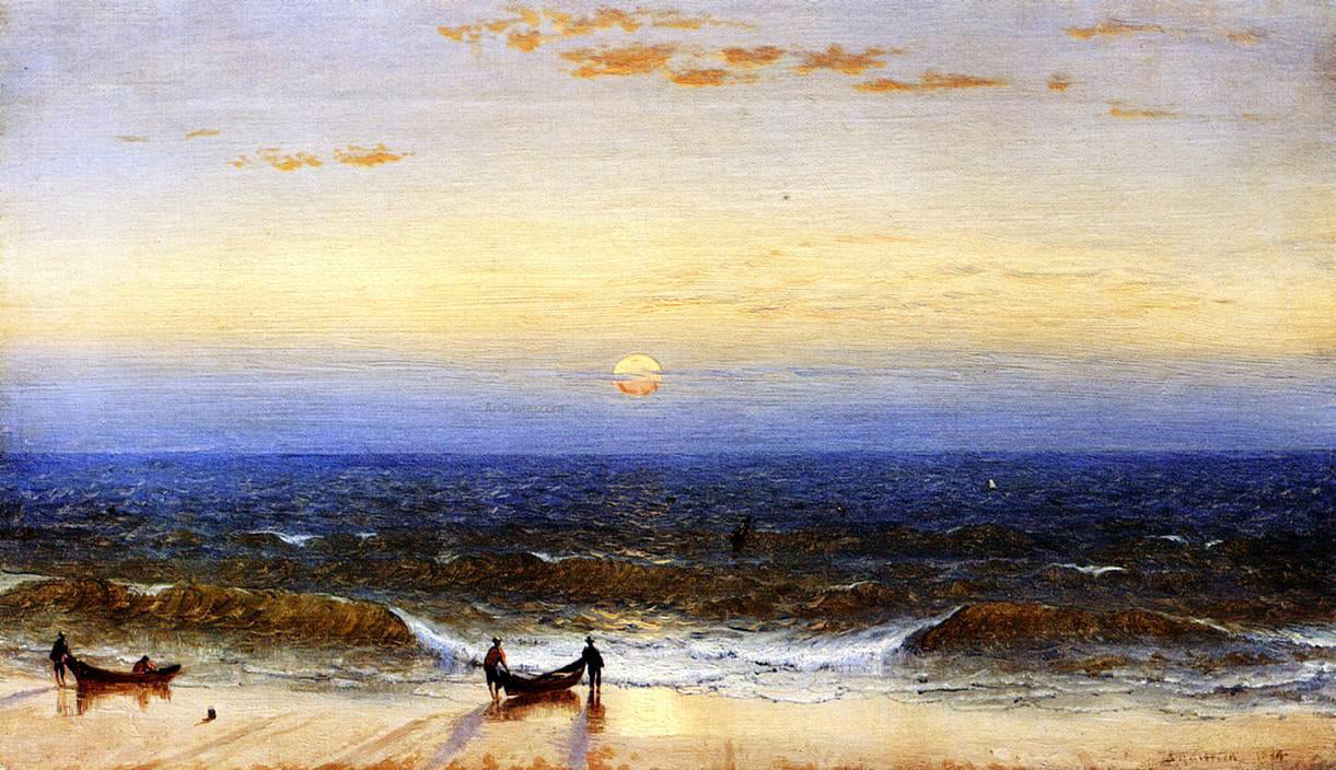 Sanford Robinson Gifford Sunrise, Long Branch, New Jersey - Hand Painted Oil Painting