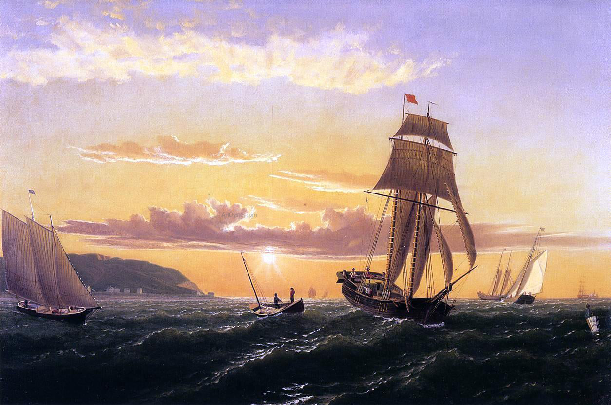  William Bradford Sunrise on the Bay of Fundy - Hand Painted Oil Painting