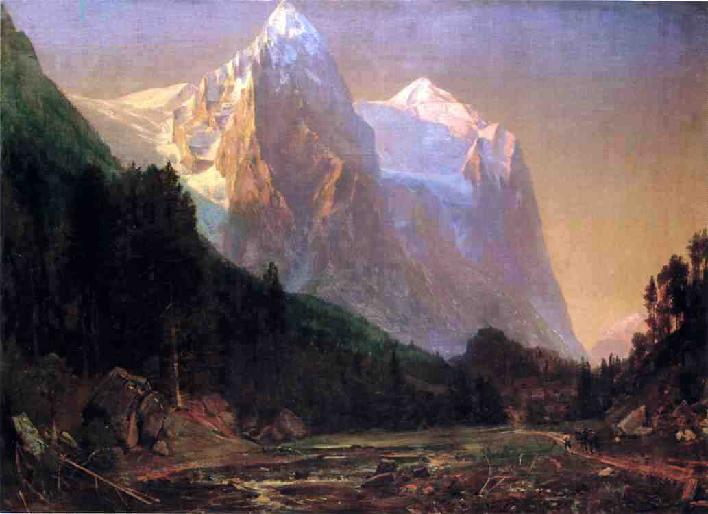 Thomas Worthington Whittredge Sunrise on the Wetterhorn - Hand Painted Oil Painting