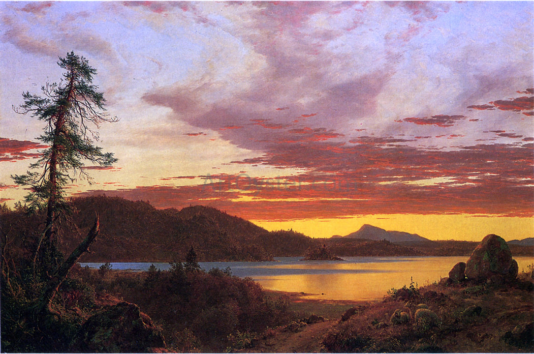 Frederic Edwin Church Sunset - Hand Painted Oil Painting