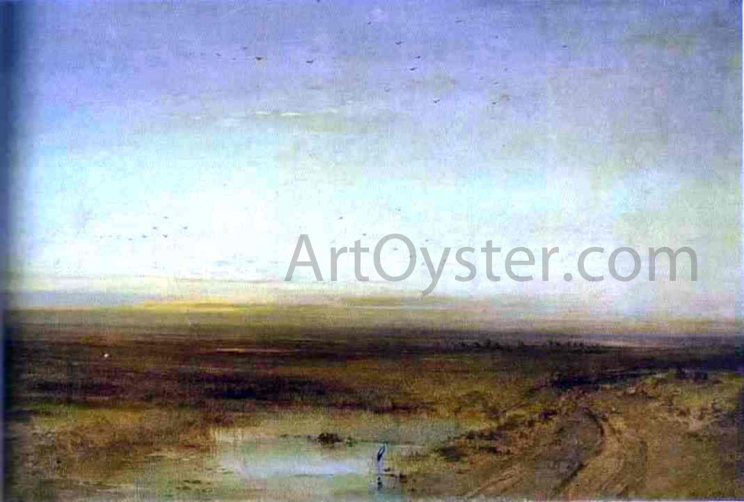 Alexei Kondratevich Savrasov Sunset - Hand Painted Oil Painting