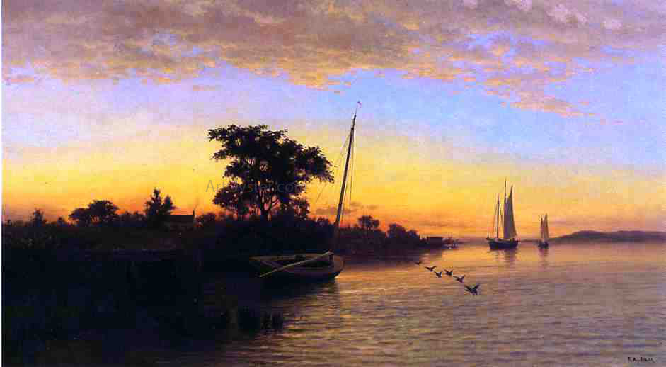 Francis A Silva Sunset - Hand Painted Oil Painting
