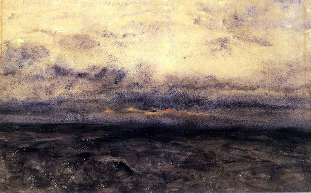 J Frank Currier Sunset - Hand Painted Oil Painting