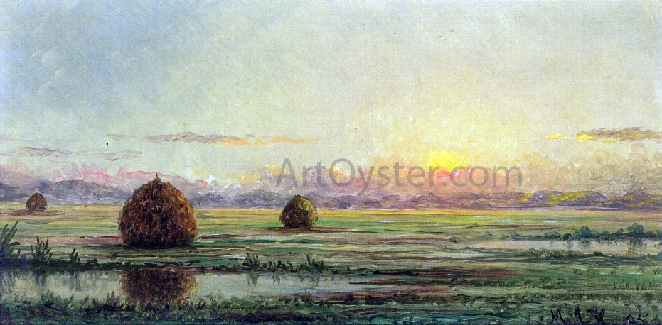 Martin Johnson Heade Sunset - A Sketch - Hand Painted Oil Painting